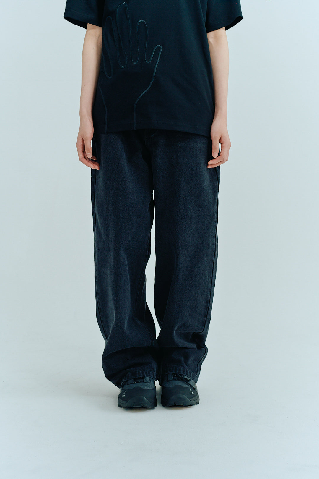 パンツ CANYON CLOTHING Wide leg trousers black BOTTOMS – Canyon Clothing